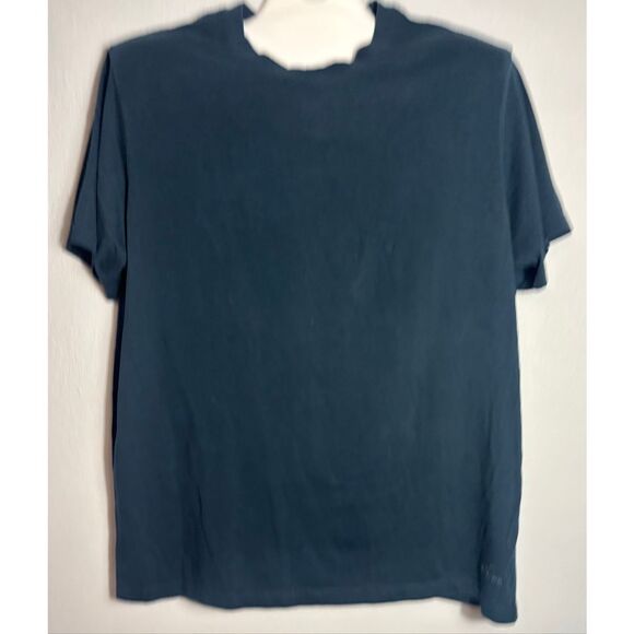 Eddie Bauer Denim Navy Blue Short Sleeve Pullover T-Shirt Size XXL 2XL - Picture 2 of 7